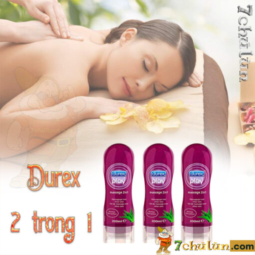 Gel Boi Tron Massage 2 Trong 1 Durex Matxa tang cam giac suc song cho vo
