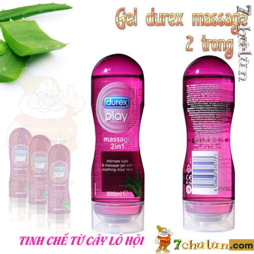 Gel Boi Tron Massage 2 Trong 1 Durex Dung Tich Lon 250ml