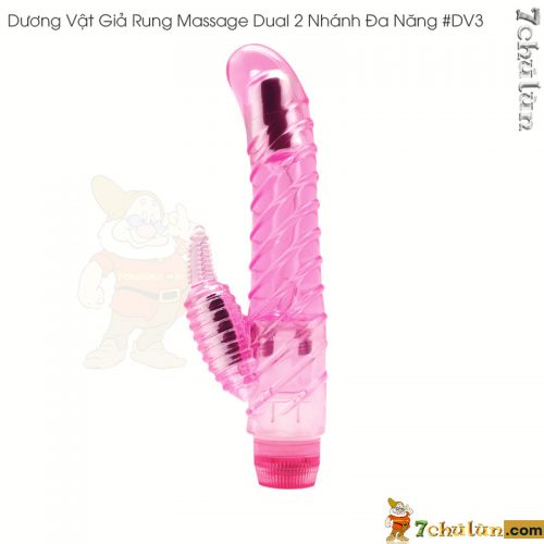 Duong Vat Gia Rung Massage Dual Mau Hong Dep mat