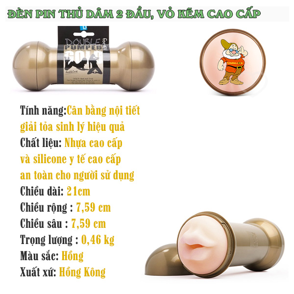 Am Dao Gia Cao Cap Fleshlight 2 Dau Gold Nguy Trang thong tin san pham