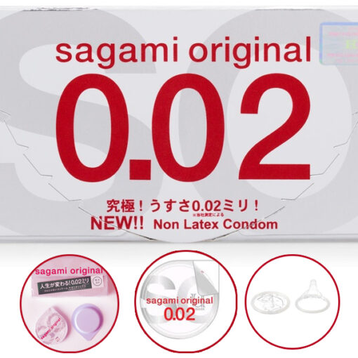 Bao cao su Sagami Original 002mm siêu mỏng Nhật Bản