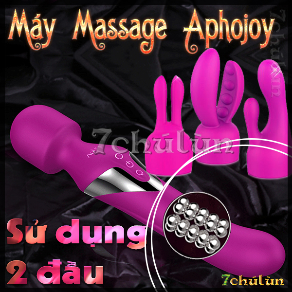May Massage Am Dao Kich Thich Diem G Aphojoy su dung duoc ca 2 dau rung ngoai thoa man nang