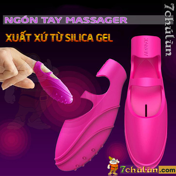 Ngon tay rung thu dam Docooler Mini massage cho nang ren suong docooler mini silica gel