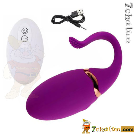 Trứng rung Sexy Player điều khiển từ xa rung 10 chế độ có đuôi kích hạt le