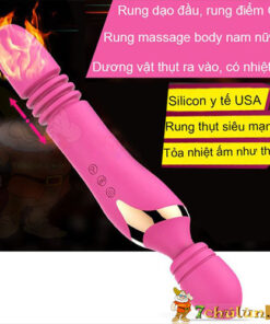 Dương vật giả thụt tự động massager body Man Muo - Lucy vibrating rod tỏa nhiệt
