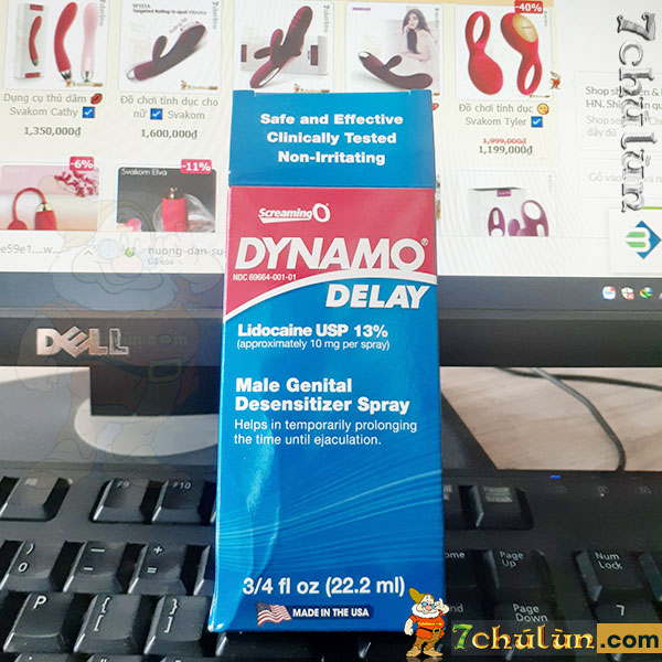 Bình xịt Dynamo Delay được chứng nhận tại Mỹ, sản xuất trên dây chuyền hiện đại
