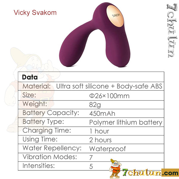 Máy rung Vicky Svakom silicone mềm mại, an toàn tuyệt đối