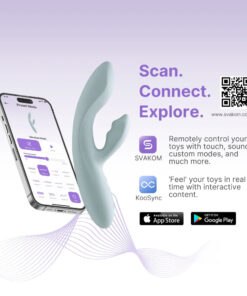 Svakom Chika Máy Rung Dạng Thỏ Uốn Cong Tỏa Nhiệt - Tương Tác Qua App Đỉnh Cao